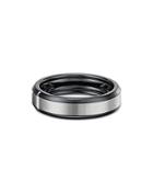 David Yurman Men's Gray & Black Titanium Beveled Band