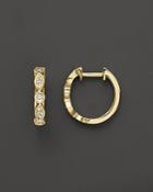 Kc Designs Bezel Set Diamond Hoops In 14k Yellow Gold, .12 Ct. T.w. - 100% Exclusive