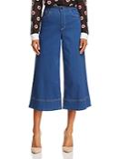 Alice + Olivia Beta High-waist Cropped Jeans In French Blue