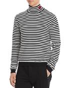 Moncler Striped Mock Neck Sweater