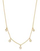 Roberto Coin 18k Yellow Gold Diamonds By The Inch Dangling Droplet Necklace, 18