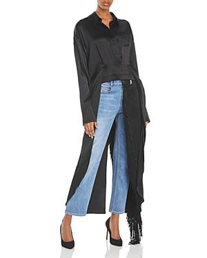 Hellessy Earl Asymmetrical Silk Top
