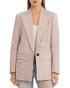 Bagatelle Mixed Gingham Print Blazer