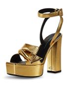 Giuseppe Zanotti Women's Vegas Square Toe High Heel Platform Sandals