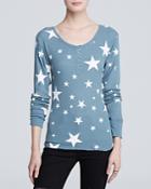 Wildfox Top - Disco Stars Thermal Henley