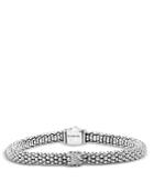 Lagos Sterling Silver X Collection Rope Bracelet With Diamonds