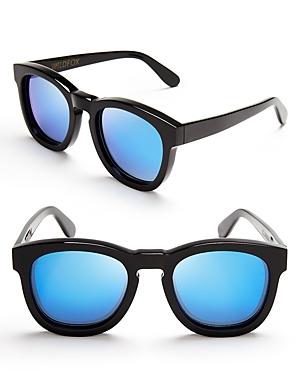 Wildfox Classic Fox Deluxe Mirrored Sunglasses, 50mm