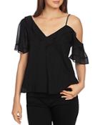 1.state One Shoulder Ruffle Top