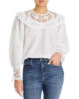 Kobi Halperin Adele Lace Trim Blouse