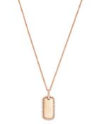 Bloomingdale's Diamond Dog Tag Pendant Necklace In 14k Rose Gold - 100% Exclusive