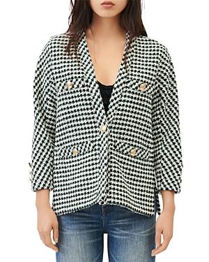 Maje Vip Cardigan Style Tweed Jacket