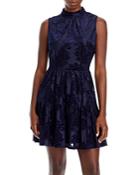 Aqua Printed Crushed Velvet Dress - 100% Exclusive