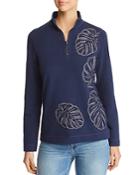 Tommy Bahama Embroidered Half-zip Sweater