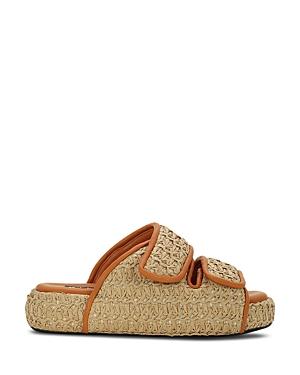 Simon Miller Women's Woven Straw Slide Sandals