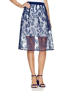 Finity Floral Print A-line Skirt