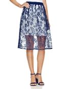Finity Floral Print A-line Skirt