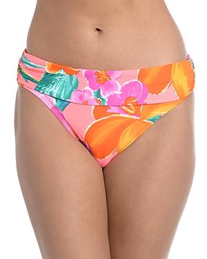La Blanca Isla Printed Foldover Bikini Bottom