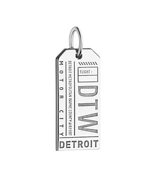 Jet Set Candy Detroit, Michigan Dtw Luggage Tag Charm