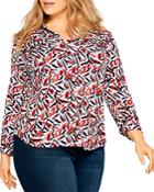 Nic And Zoe Plus Petal Sprinkle Live Shirt