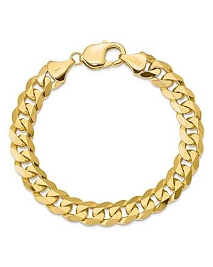 Bloomingdale's 14k Yellow Gold 9.5mm Beveled Curb Chain Bracelet, 9 - 100% Exclusive