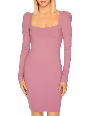 Susana Monaco Square Neck Puff Sleeved Dress