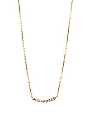 Nadri Demi Curved Bar Necklace, 18