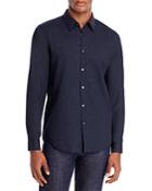 Theory Irving Flanella Text Slim Fit Button-down Shirt