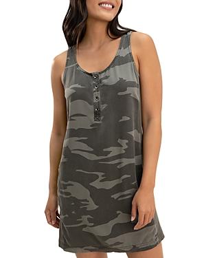 Splendid Promenade Camo Print Mini Dress