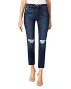 Joe's Jeans Distressed Straight Ankle Jeans In Alhambra