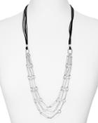 Robert Lee Morris Soho Leather & Chain Necklace, 32