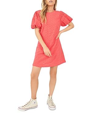 Free People Apricot Rose Eyelet Mini Dress