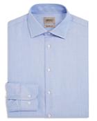 Armani Collezioni Dotted Stripe Classic Fit Dress Shirt