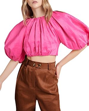 Aje Admiration Puff Sleeve Crop Top