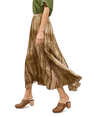 Gerard Darel Latika Tie-dye Silk Midi Skirt