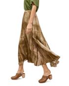 Gerard Darel Latika Tie-dye Silk Midi Skirt