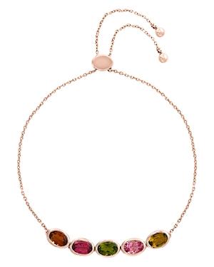 Bloomingdale's Rainbow Tourmaline Bolo Bracelet In 14k Rose Gold - 100% Exclusive