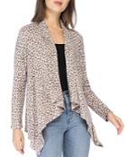 B Collection By Bobeau Amie Draped Front Cardigan
