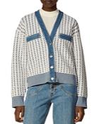 Sandro Amarillys Cropped Tweed Cardigan