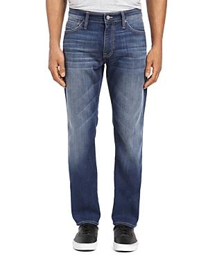 Mavi Marcus Straight Slim Fit Jeans In Dark Brushed Williamsburg