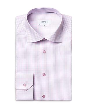 Eton Slim Fit Check Dress Shirt