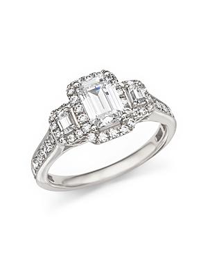 Diamond Three-stone Ring In 14k White Gold, 1.75 Ct. T.w.