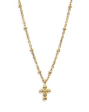 Nadri Lala Beaded Cross Pendant Necklace, 18