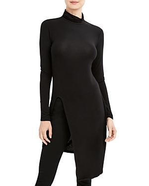 Bcbgmaxazria Asymmetric Hem Turtleneck Top
