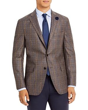 Hart Schaffner Marx Brushed Plaid Regular Fit Sport Coat