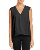 Bailey 44 Sleeveless Faux-leather-trim Top
