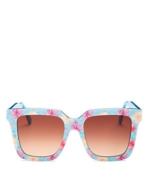 Loveshackfancy Women's Novella Square Sunglasses, 53mm