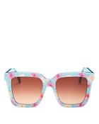 Loveshackfancy Women's Novella Square Sunglasses, 53mm