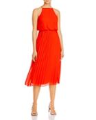 Sam Edelman Pleated-skirt Blouson-top Dress
