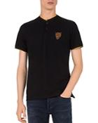 The Kooples Embroidered Panther Regular Fit Crewneck Polo Shirt