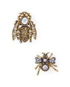 Tory Burch Mismatched Bug Earrings